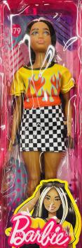 Mattel - Barbie - Fashionistas #179 - Flamin' Top & Checkerd Skirt - Curvy - Doll